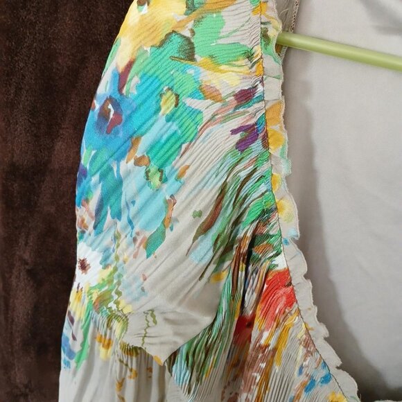 SUNNY LEIGH Floral Spring Watercolor Garden Dress - Picture 6 of 9